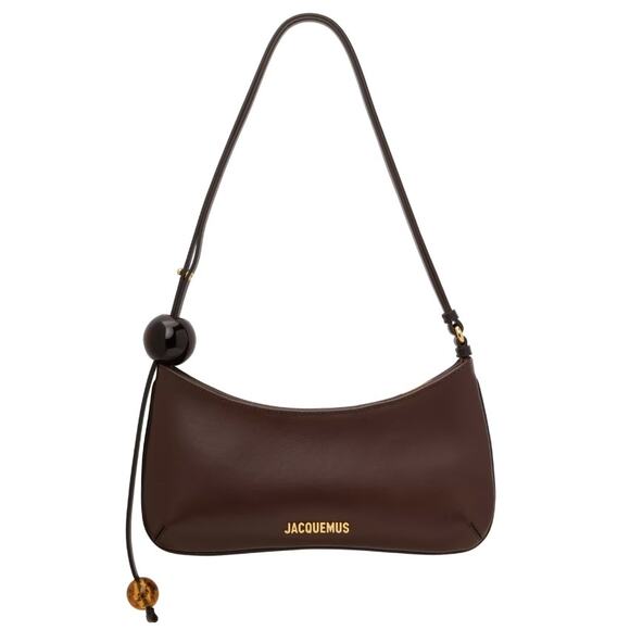NEW JACQUEMUS BROWN LEATHER SPHERE MINI SHOULDER BAG NWT AUTHENTIC! - Picture 2 of 7